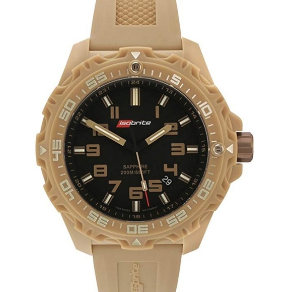 Isobrite ISO304 Valor Series Tan/Black T100 Watch - Picture 1 of 6
